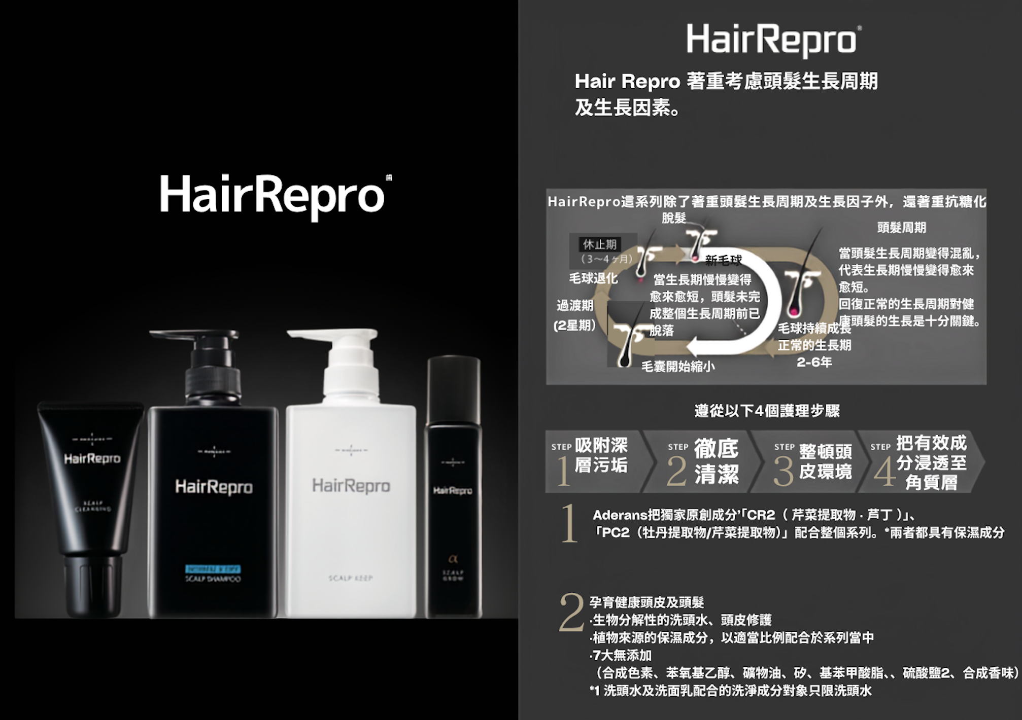 V6 Hair Repro Normal & Dry 洗頭水 (普通&乾旱)